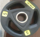 Black PU barbell plates