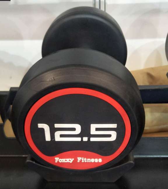 Rubber-coated dumbbells