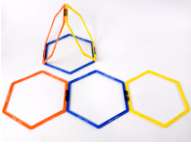 Círculo Agilidade Hexagonal - 6 Peças